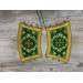 Violet brocade priest set of stole and cuffs - Communion set - Orthodox set