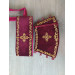 Embroidered bishop's vestment set with small and large omophor on velvet