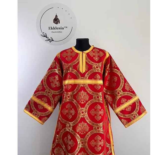 Sticharion in brocade - Orthodox church stichar - Altar Server Reader Robe