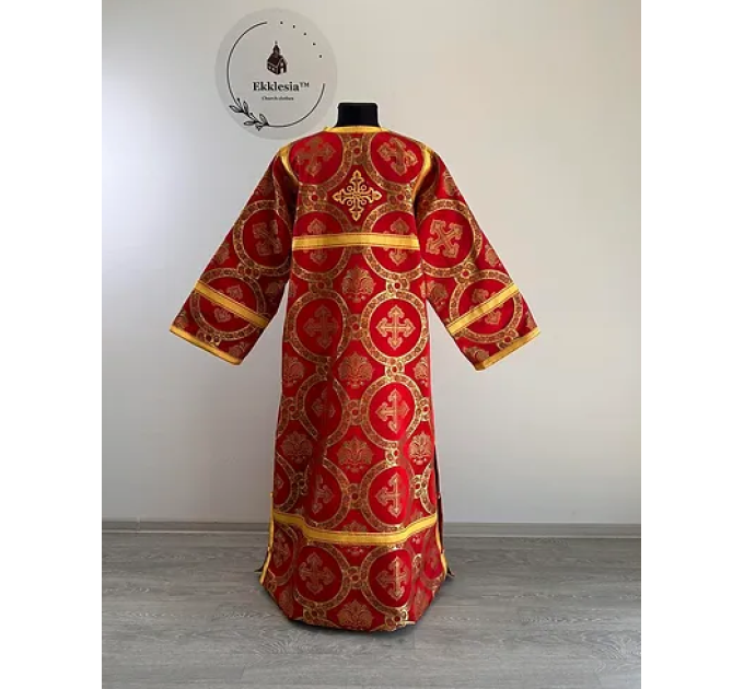 Sticharion in brocade - Orthodox church stichar - Altar Server Reader Robe