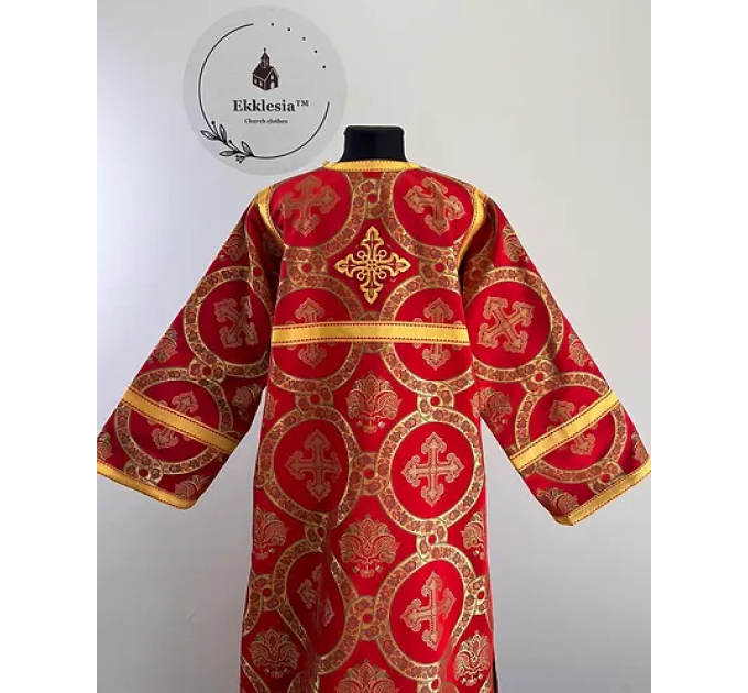 Sticharion in brocade - Orthodox church stichar - Altar Server Reader Robe