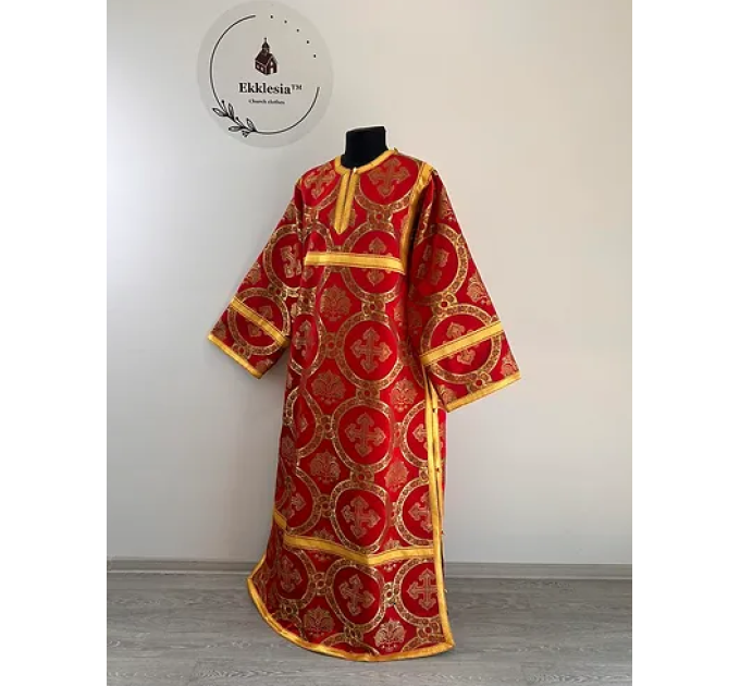 Sticharion in brocade - Orthodox church stichar - Altar Server Reader Robe