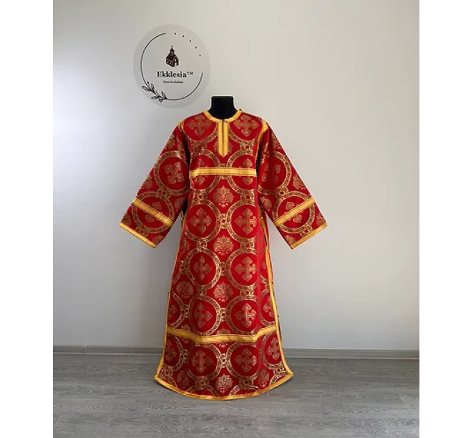 Sticharion in brocade - Orthodox church stichar - Altar Server Reader Robe