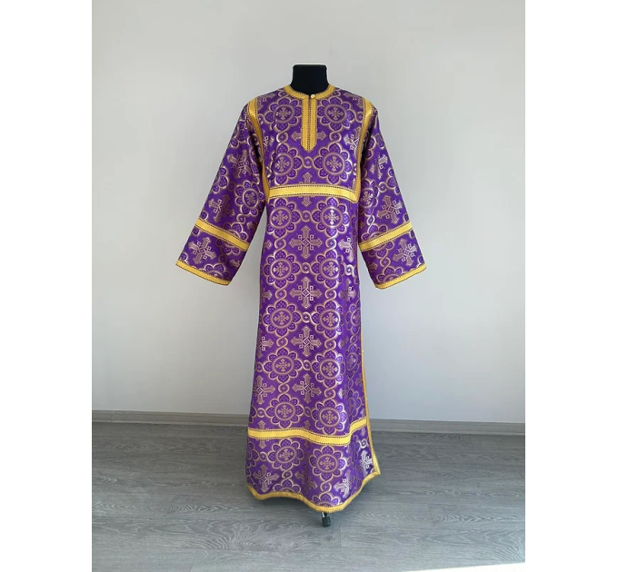 Altar boy sticharion - Violet altar server robe - Stichar for church reader