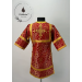 Red childrens sticharion (up to 150 cm height) - Church Altar Server robe