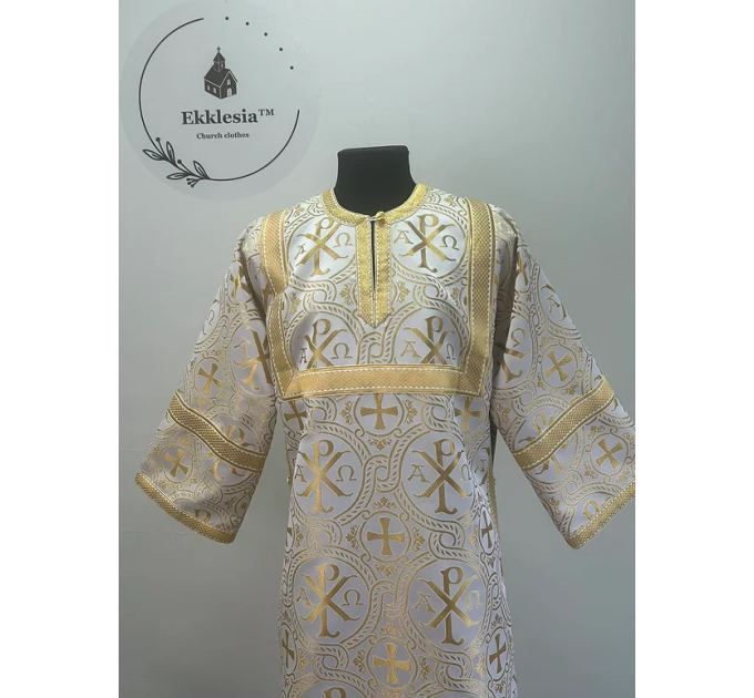 Red childrens sticharion (up to 150 cm height) - Church Altar Server robe