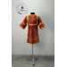 Red childrens sticharion (up to 150 cm height) - Church Altar Server robe