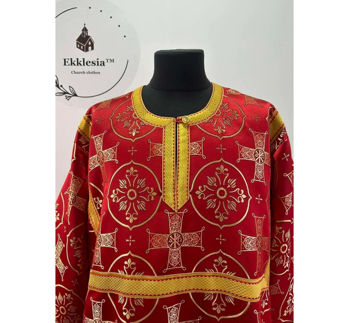 Orthodox brocade sticharion - Church stikhar - Altar Server Reader Robe