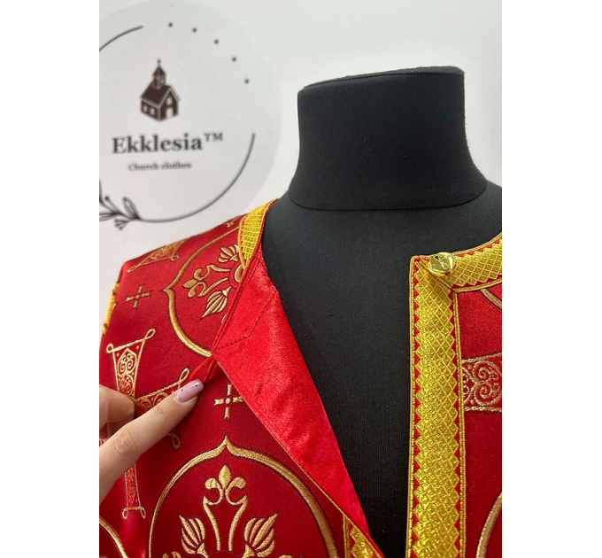 Orthodox brocade sticharion - Church stikhar - Altar Server Reader Robe