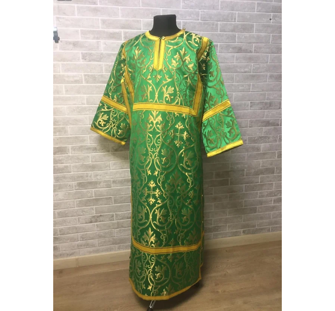 Orthodox metallic brocade sticharion - Stikhar - Altar Server Reader Robe