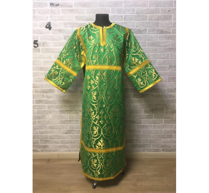 Orthodox metallic brocade sticharion - Stikhar - Altar Server Reader Robe