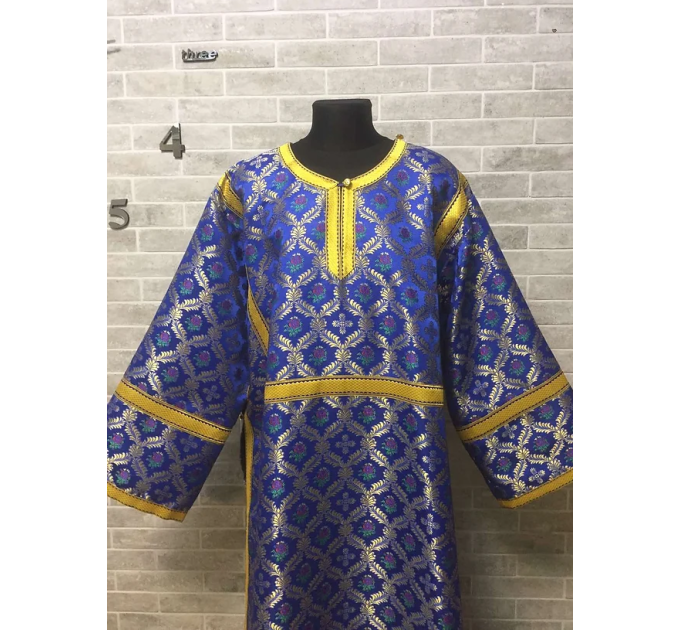 Orthodox floral brocade sticharion - stikhar - Altar Server Reader Robe