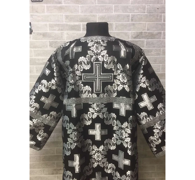 Black orthodox sticharion - Church stikhar - Altar Server Reader Robe