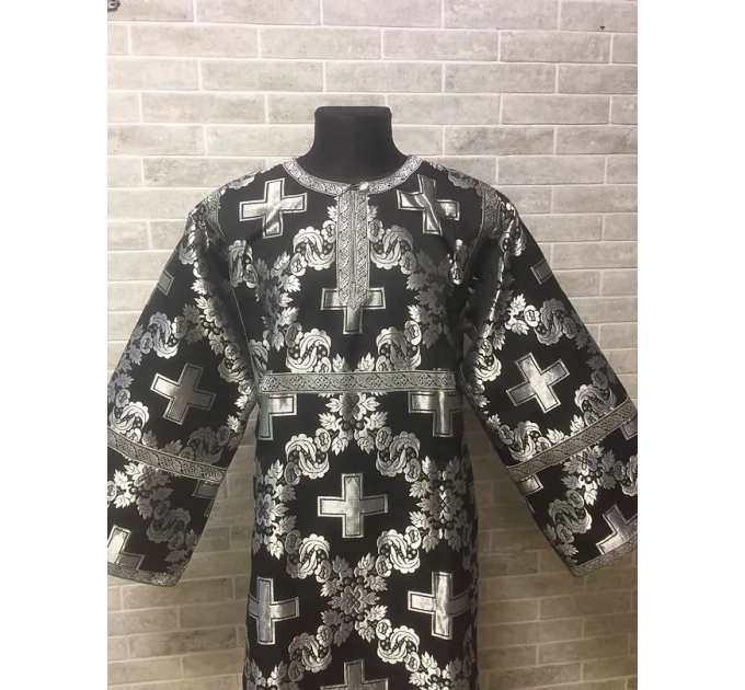 Black orthodox sticharion - Church stikhar - Altar Server Reader Robe