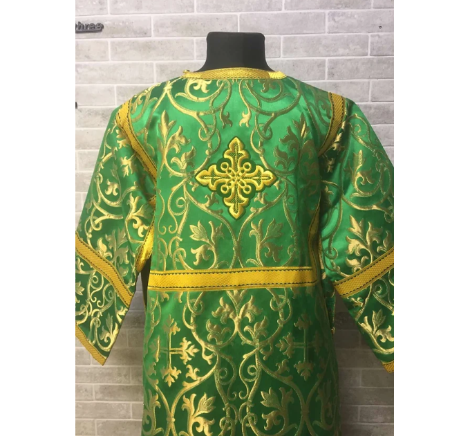 Orthodox metallic brocade sticharion - Stikhar - Altar Server Reader Robe