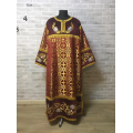 Сombined brocade and velvet sticharion - Altar boy robe - Altar Server Reader
