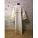 Embroidered Stichar with cross on the back - Altar server reader robe - S