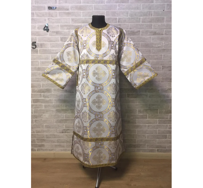Stichar in brocade - Orthodox church sticharion - Altar Server Reader Robe