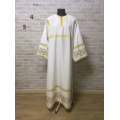 Stichar with embroidered cross - Church sticharion - Altar server reader robe