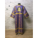 Brocade stichar with icon on the back - Altar server reader robe - Sticharion