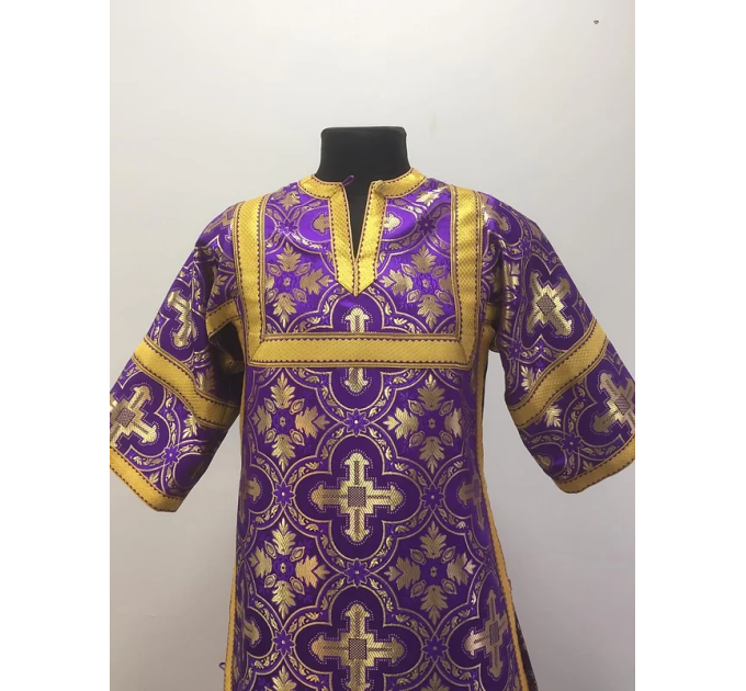 Violet childrens sticharion (up to 150 cm height) - Church Altar Server boy robe