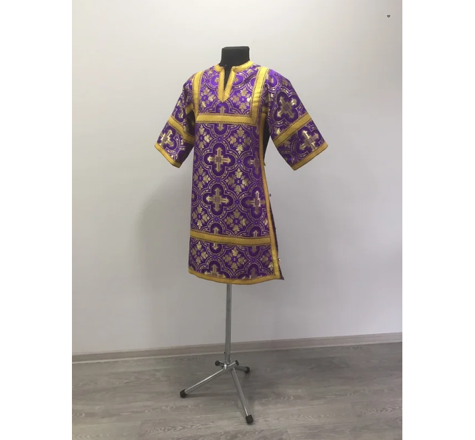 Violet childrens sticharion (up to 150 cm height) - Church Altar Server boy robe