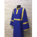Blue Altar Server Reader Robe in gabardine - Stikharion - Surplice - Rochet alb