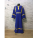 Blue Altar Server Reader Robe in gabardine - Stikharion - Surplice - Rochet alb