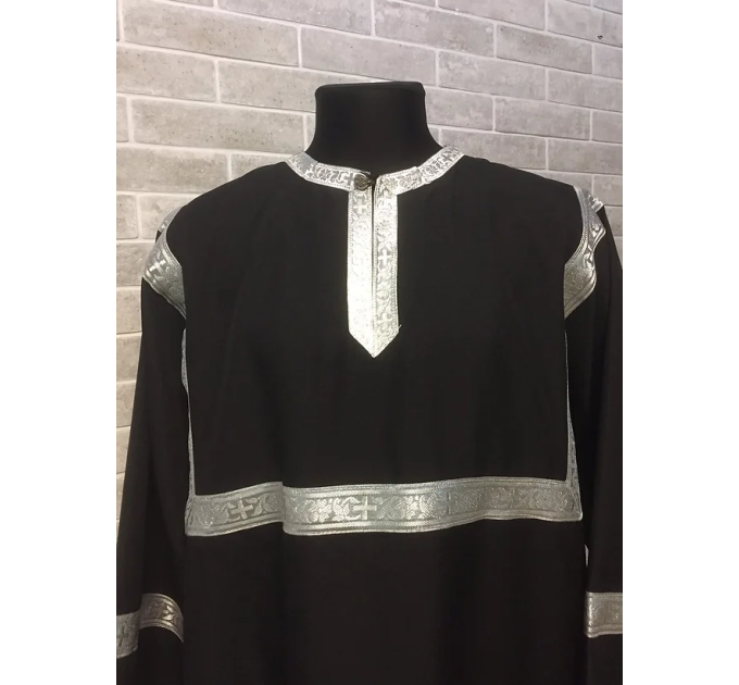 Blue Altar Server Reader Robe in gabardine - Stikharion - Surplice - Rochet alb
