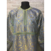 Blue brocade sticharion - Stikhar - Altar Server Reader Robe - Liturgical cloth