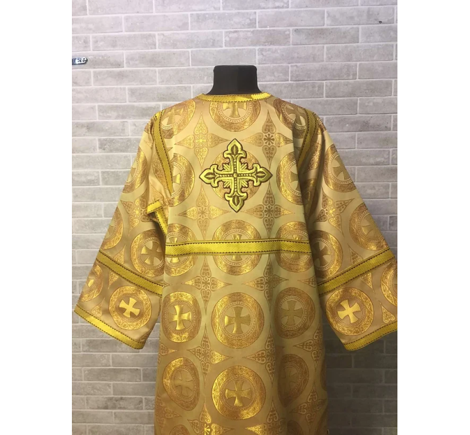 Orthodox church sticharion with icon - Church stikhar - Altar Server Reader Robe