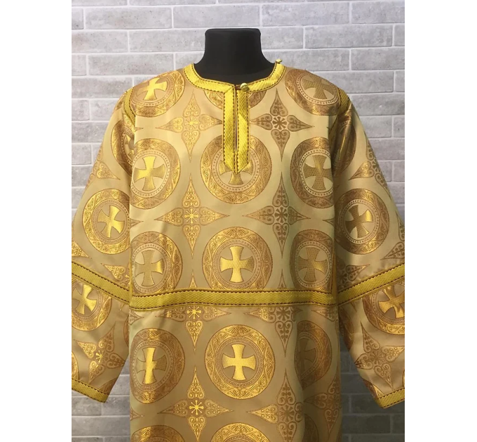 Orthodox church sticharion with icon - Church stikhar - Altar Server Reader Robe