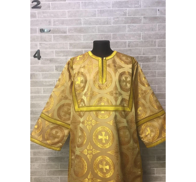 Orthodox church sticharion with icon - Church stikhar - Altar Server Reader Robe