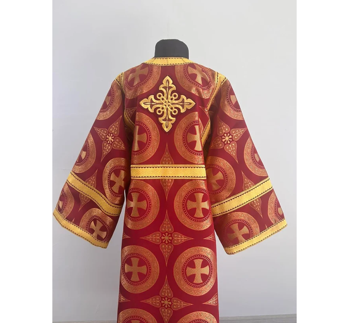 Orthodox church sticharion with icon - Church stikhar - Altar Server Reader Robe