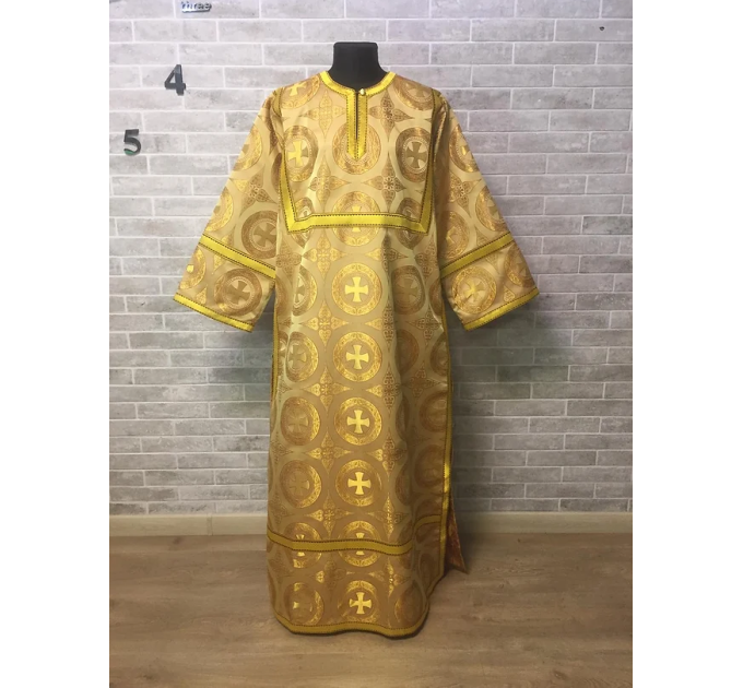Orthodox church sticharion with icon - Church stikhar - Altar Server Reader Robe