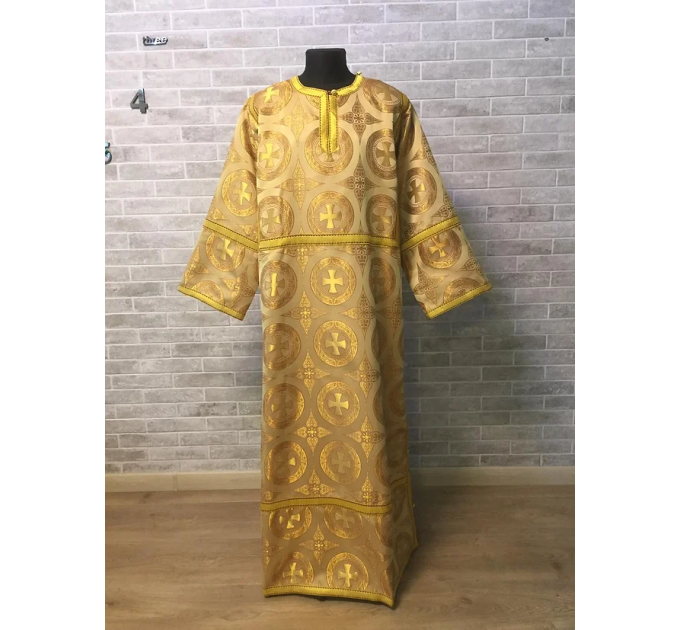 Orthodox church sticharion with icon - Church stikhar - Altar Server Reader Robe