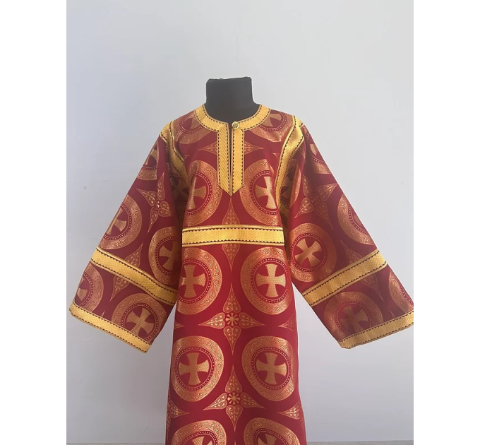 Orthodox church sticharion with icon - Church stikhar - Altar Server Reader Robe
