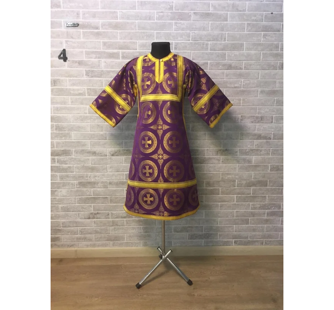 Violet children's sticharion (up to 150 cm) - Children's Altar Server Reader Rob