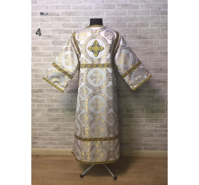 Stichar in brocade - Orthodox church sticharion - Altar Server Reader Robe