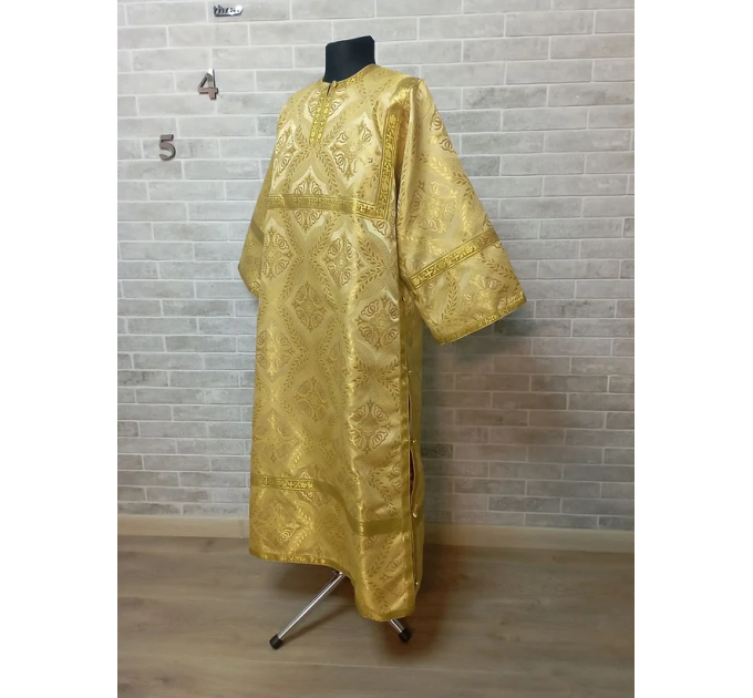 Gold sticharion - Stikhar - Altar Server Reader Robe - Liturgical clothes