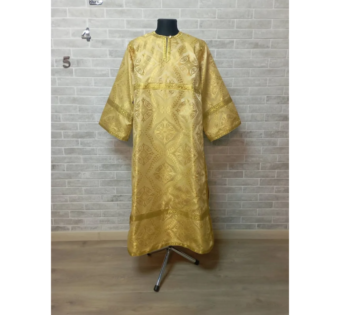 Gold sticharion - Stikhar - Altar Server Reader Robe - Liturgical clothes