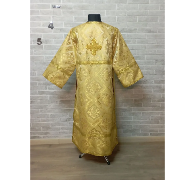 Gold sticharion - Stikhar - Altar Server Reader Robe - Liturgical clothes