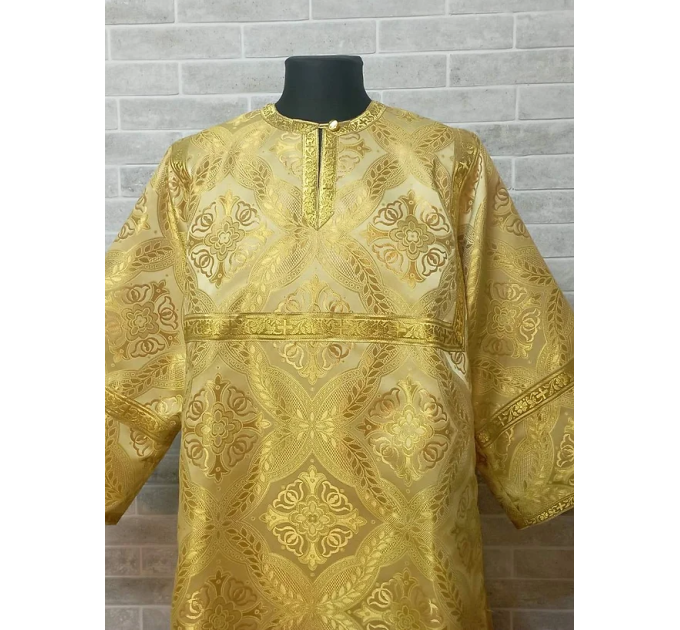 Gold sticharion - Stikhar - Altar Server Reader Robe - Liturgical clothes