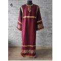Embroidered Stichar with icon on the back - Altar server reader robe - Stichar