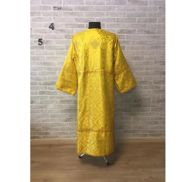 Sticharion - Stikhar - Altar Server Reader Robe - Liturgical cloth in yellow