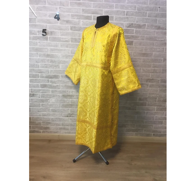 Sticharion - Stikhar - Altar Server Reader Robe - Liturgical cloth in yellow