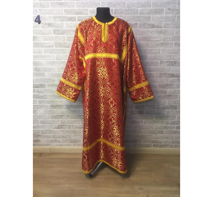 Sticharion - Stikhar - Altar Server Reader Robe - Liturgical cloth in yellow