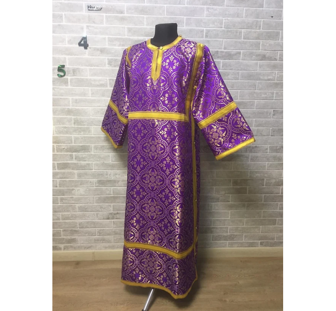 Sticharion - Stikhar - Altar Server Reader Robe - Liturgical cloth in yellow