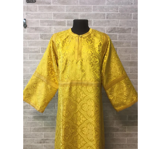 Sticharion - Stikhar - Altar Server Reader Robe - Liturgical cloth in yellow