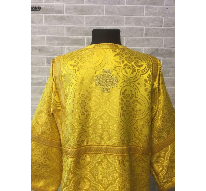 Sticharion - Stikhar - Altar Server Reader Robe - Liturgical cloth in yellow